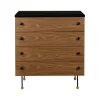 GUBI 62 Dresser ladekast, american walnut, 4 lades< Ladekasten & Ladeblokken