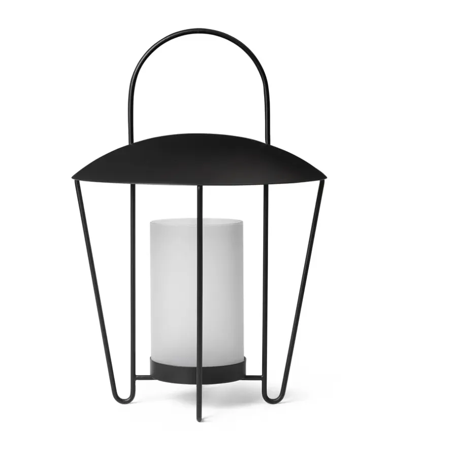 Ferm Living Abri lantaarn, Zwart< Kaarsenhouders & Kaarsenborden