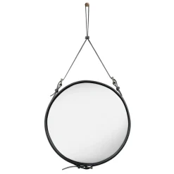 GUBI Adnet Circulaire spiegel M, zwart< Ronde Spiegels|Wandspiegels