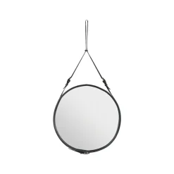 GUBI Adnet Ronde Spiegel, black, large< Wandspiegels|Ronde Spiegels