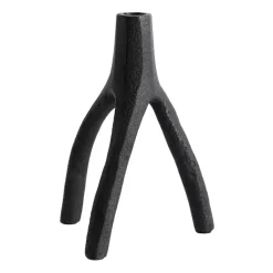 MUUBS Aion kandelaar XL 22 cm, Zwart< Kandelaars