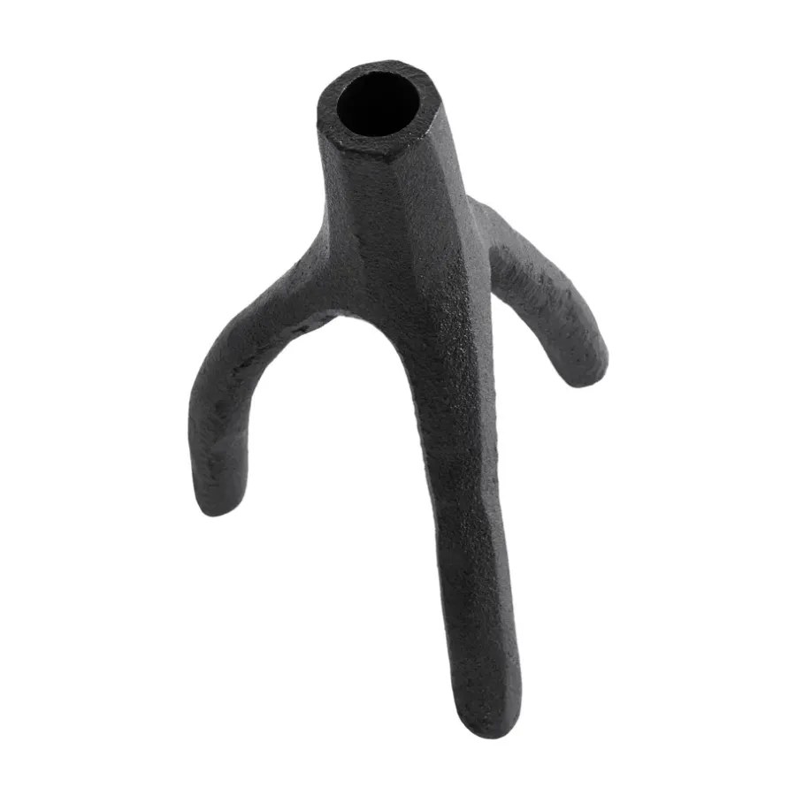 MUUBS Aion kandelaar XL 22 cm, Zwart< Kandelaars