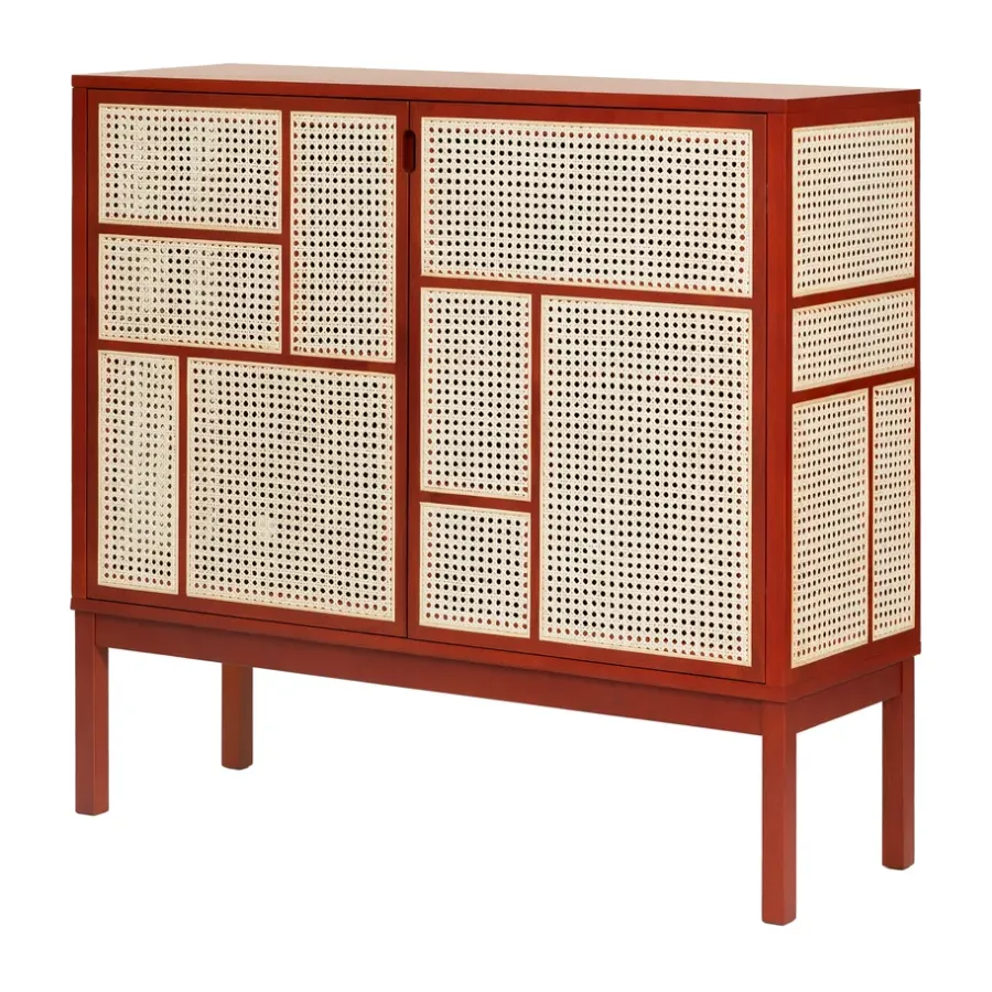 Design House Stockholm Air dressoir, Rood, 120x110 cm, met poten< Kasten & Vitrines