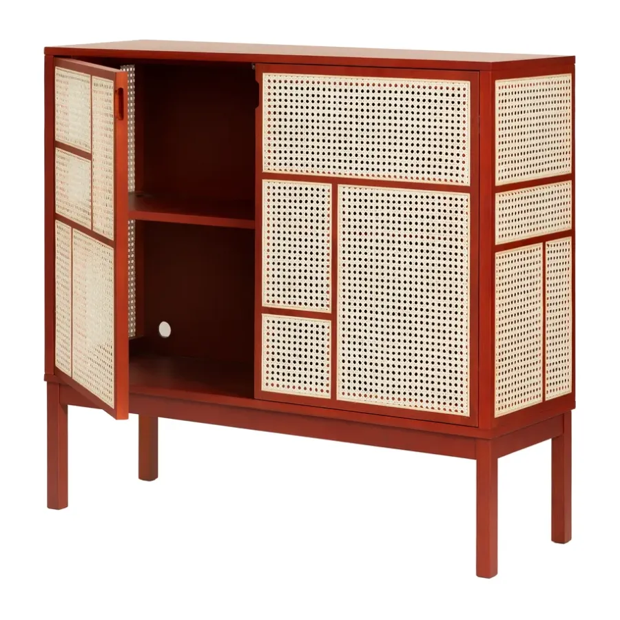 Design House Stockholm Air dressoir, Rood, 120x110 cm, met poten< Kasten & Vitrines