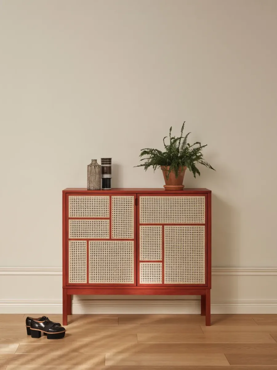 Design House Stockholm Air dressoir, Rood, 120x110 cm, met poten< Kasten & Vitrines