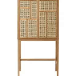 Design House Stockholm Air vitrinekast, eiken, rotan< Kasten & Vitrines