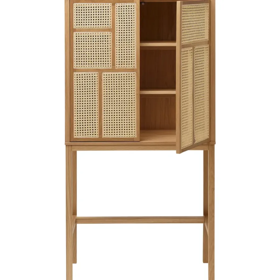 Design House Stockholm Air vitrinekast, eiken, rotan< Kasten & Vitrines
