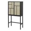 Design House Stockholm Air vitrinekast, zwart, rotan< Kasten & Vitrines