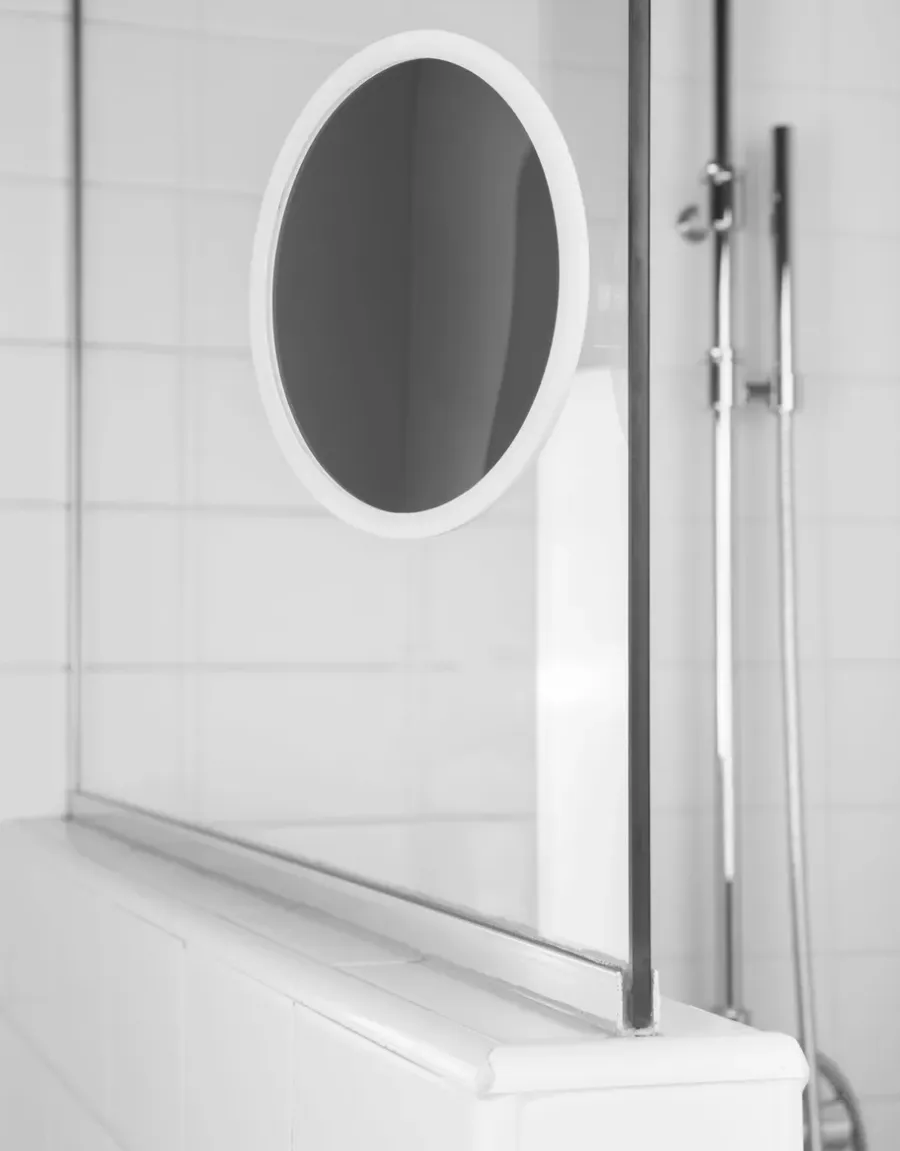 Bosign AirMirror make-up spiegel x15 afneembaar met zuignap, Ø16,5 cm< Tafelspiegels