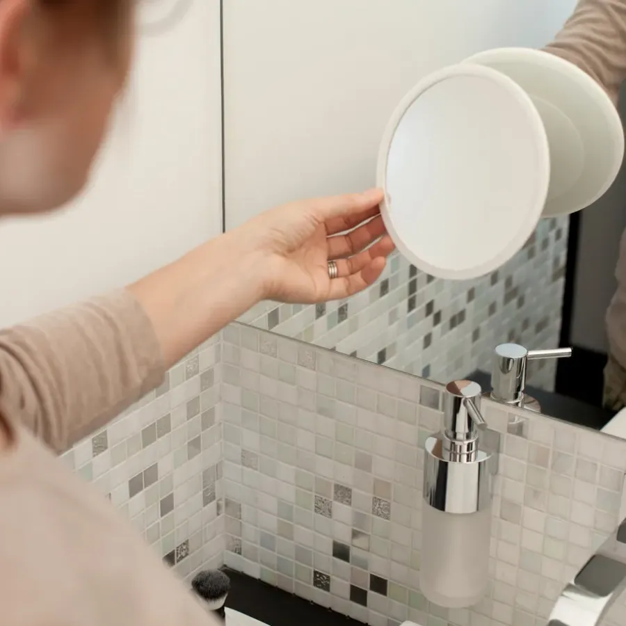 Bosign AirMirror make-up spiegel x10 afneembaar met zuignap, Ø16,5 cm< Tafelspiegels
