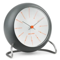 Arne Jacobsen Clocks AJ Bankers tafelklok Ø11 cm, Donkergrijs< Tafelklokken