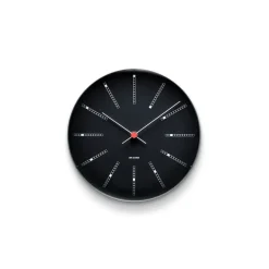 Arne Jacobsen Clocks AJ Bankers wandklok zwart, Ø 21 cm< Wandklokken