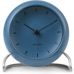 Arne Jacobsen Clocks AJ City Hall tafel klok, Stone blue< Tafelklokken