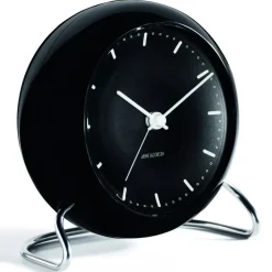 Arne Jacobsen Clocks AJ City Hall tafel klok, zwart< Tafelklokken