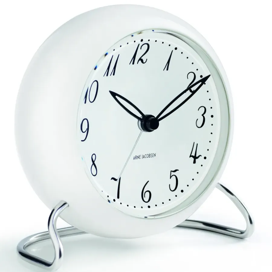 Arne Jacobsen Clocks AJ LK tafel klok, wit< Tafelklokken