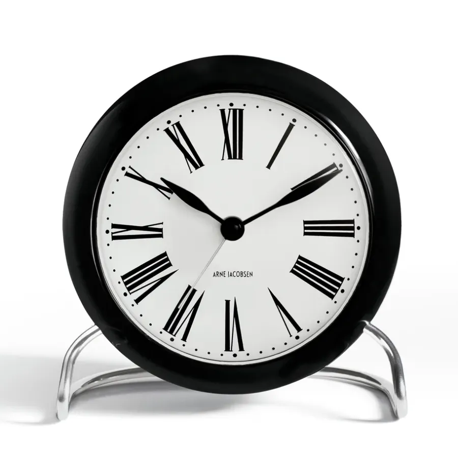 Arne Jacobsen Clocks AJ Roman tafel klok, zwart< Tafelklokken