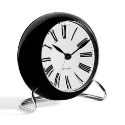 Arne Jacobsen Clocks AJ Roman tafel klok, zwart< Tafelklokken
