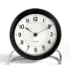 Arne Jacobsen Clocks AJ Station tafel klok, zwart< Tafelklokken