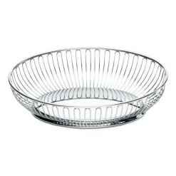 Alessi draadmand ovaal 20x28 cm, Roestvrij staal< Opbergmanden