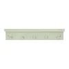 Scandi Living Alley knopplist met plank, Groen< Haken & Hangers