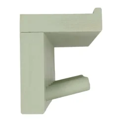 Scandi Living Alley knopplist met plank, Groen< Haken & Hangers