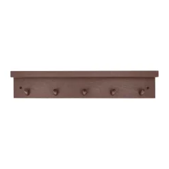 Scandi Living Alley knopplist met plank, Bordeaux< Haken & Hangers