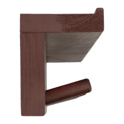 Scandi Living Alley knopplist met plank, Bordeaux< Haken & Hangers