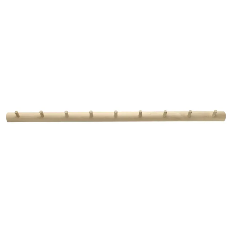 1898 Allsarp kapstokje 9 knoppen, Berken< Haken & Hangers