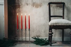Hilke Collection Alto kandelaar, Vernikkeld messing< Adventskandelaars & -Kaarsen
