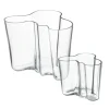 Iittala Alvar Aalto duo vaas, helder< Vazen