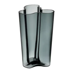 Iittala Alvar Aalto vaas donkergrijs, 251 mm.< Vazen