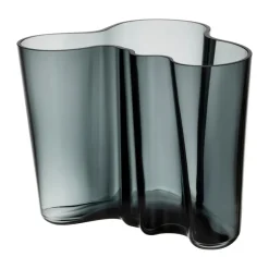 Iittala Alvar Aalto vaas donkergrijs, 160 mm.< Vazen