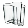 Iittala Alvar Aalto vaas helder, 95 mm.< Vazen