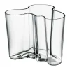 Iittala Alvar Aalto vaas helder, 120 mm.< Vazen