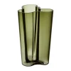 Iittala Alvar Aalto vaas mosgroen, 251 mm.< Vazen