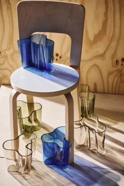Iittala Alvar Aalto vaas mosgroen, 160 mm< Vazen