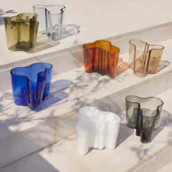 Iittala Alvar Aalto vaas mosgroen, 160 mm< Vazen