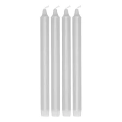 Scandi Essentials Ambiance dinerkaarsen 4-pack 27 cm, Icy Grey< Kaarsen