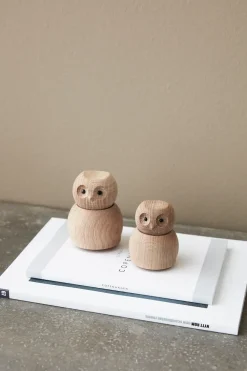 Andersen Furniture Andersen Owl houten figuur Medium, Oak< Houten Beelden