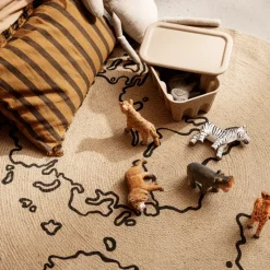 Ferm Living Animal houten decoratie, Lion< Kinderkamer Interieuraccessoires|Kinderkamer Interieuraccessoires