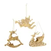 Bloomingville Anisa kerstornament 3-delig, Messing< Kerstdecoraties