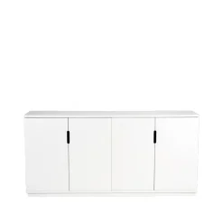 Mavis Aoko dressoir 77x160 cm, wit gelakt< Ladekasten & Dressoirs