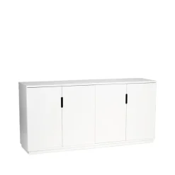 Mavis Aoko dressoir 77x160 cm, wit gelakt< Ladekasten & Dressoirs