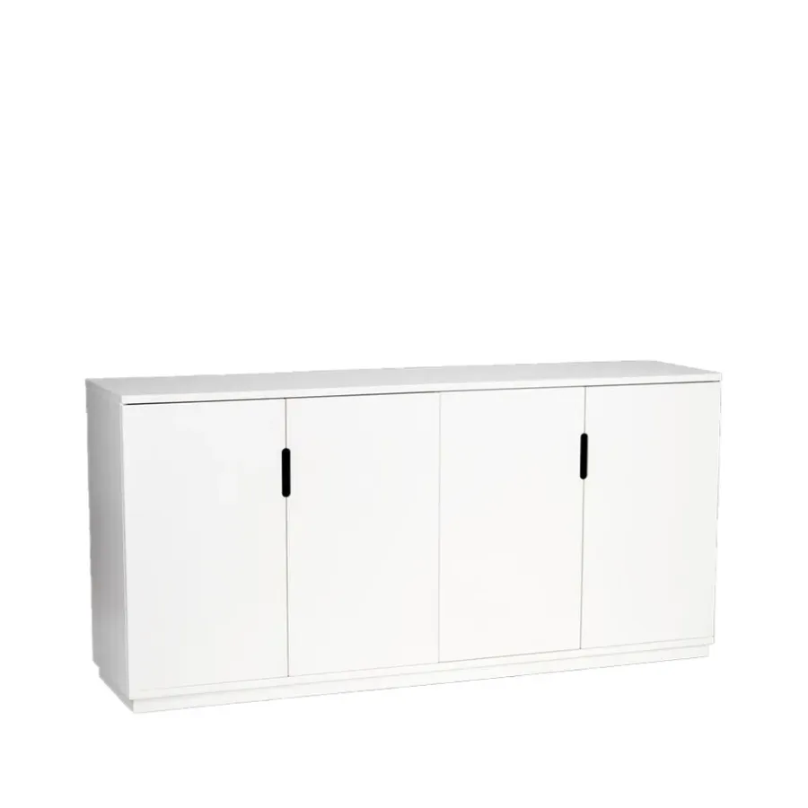 Mavis Aoko dressoir 77x160 cm, wit gelakt< Ladekasten & Dressoirs