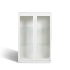 Mavis Aoko vitrinekast 120 cm, Witlak< Kasten & Vitrines