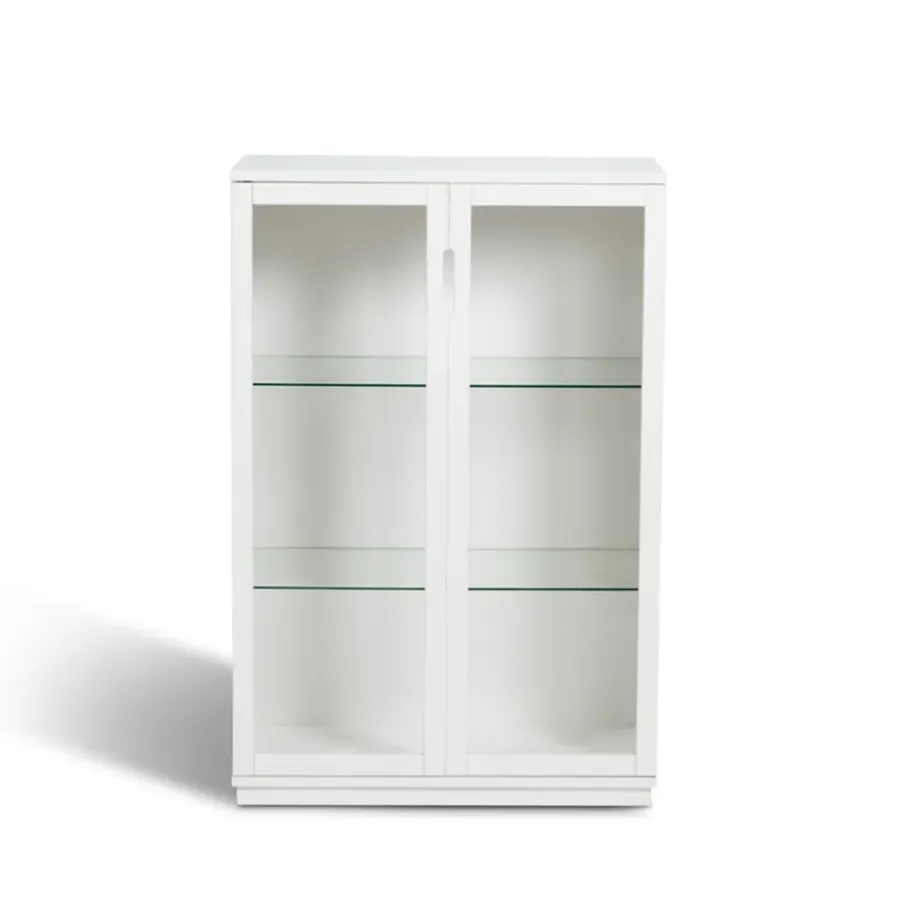 Mavis Aoko vitrinekast 120 cm, Witlak< Kasten & Vitrines