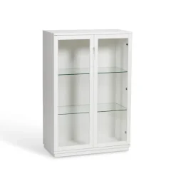 Mavis Aoko vitrinekast 120 cm, Witlak< Kasten & Vitrines