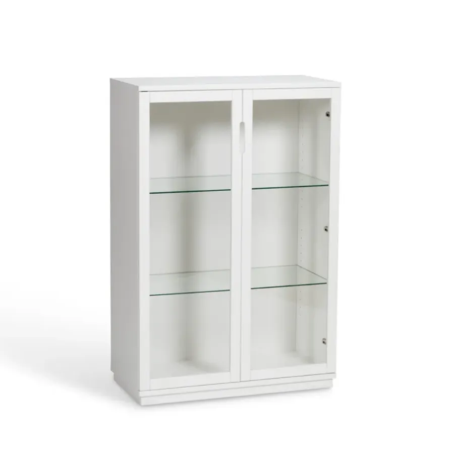 Mavis Aoko vitrinekast 120 cm, Witlak< Kasten & Vitrines