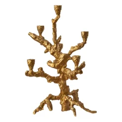 POLSPOTTEN Apple tree kandelaar L 53 cm, Goud< Kandelaars