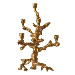 POLSPOTTEN Apple tree kandelaar L 53 cm, Goud< Kandelaars